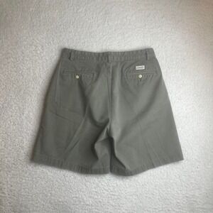 Vintage Polo Ralph Lauren men's brown  double pleated chino shorts preppy 32